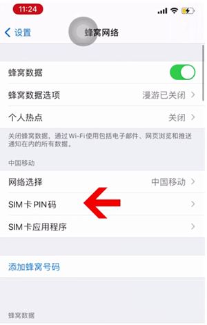 克孜勒苏柯尔克孜苹果14维修网分享如何给iPhone14的SIM卡设置密码 